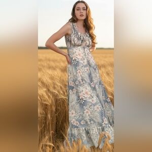 Vintage Bohemian Rhapsody 60s/70s Smocked Dress.